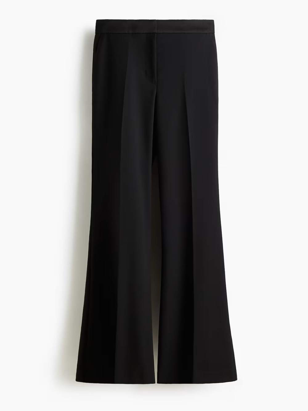 H&M Black Wide-Leg Tailored Trousers